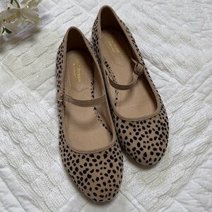 Isaac Mizrahi Animal Print Mary Janes Flats size 9.5